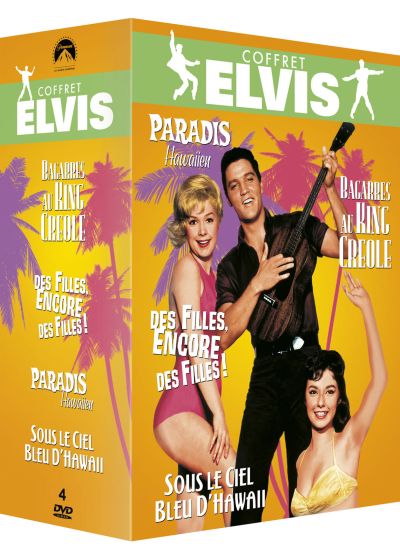 Paramount Coffret Elvis : Paradis Hawaïen + Bagarres au King Creole + Des filles, encore des filles ! + Sous le ciel bleu d'Hawaii (Pack) - DVD