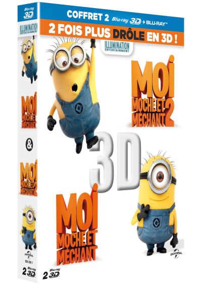 Coffret trop moche et méchant : Moi, moche et méchant 1 et 2 (Blu-ray 3D) - Blu-ray 3D