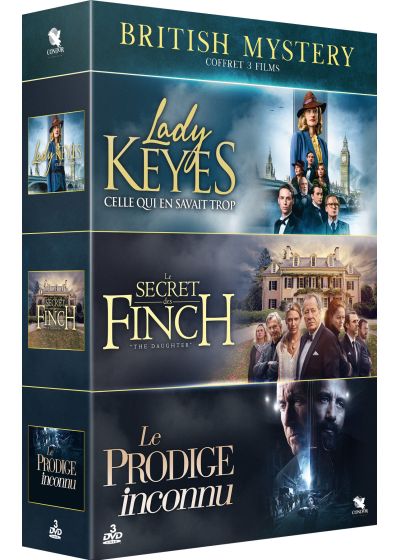 British Mystery - Coffret 3 films : Lady Keyes + Le Secret des Finch + Le Prodige inconnu (Pack) - DVD