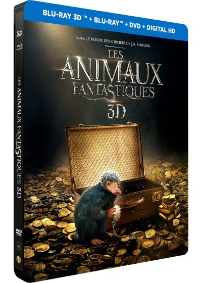 Les Animaux fantastiques (Combo Blu-ray 3D + Blu-ray + DVD - Édition boîtier SteelBook) - Blu-ray 3D