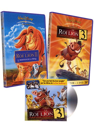 Le Roi Lion II - L'honneur de la tribu + Le Roi Lion 3, Hakuna Matata (Pack) - DVD