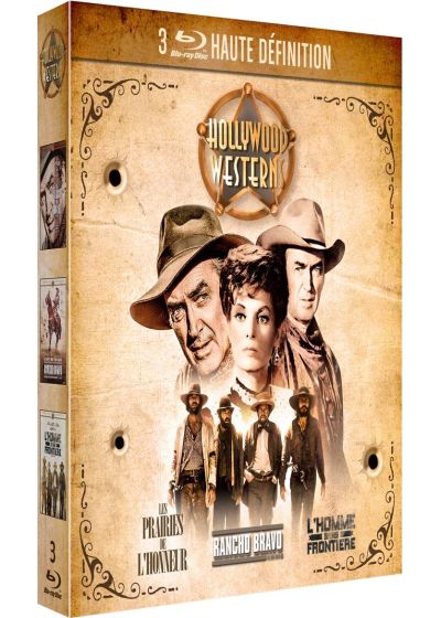 3 Westerns de légende : Rancho Bravo + L'Homme sans frontière + Les Prairies de l'honneur (Pack) - Blu-ray