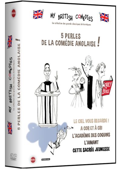 My British Comedies : Cette sacrée jeunesse + Le Ciel vous regarde + À cor et à cri + L'Aimant + L'Académie des coquins (Pack) - DVD
