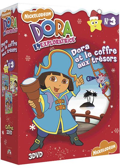 Dora l'exploratrice - Coffret n° 3 : Dora et le coffret aux trésors (Pack) - DVD