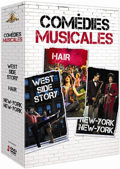 Comédies musicales - Coffret 3 films : West Side Story + Hair + New York, New York (Pack) - DVD