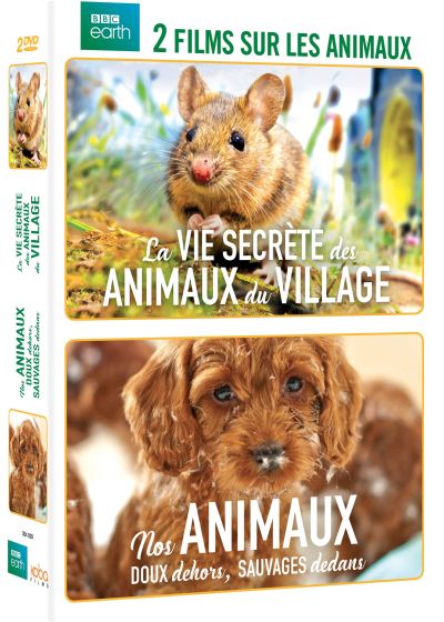 Nos animaux : Doux dehors, sauvages dedans + La Vie secrète des animaux du village (Pack) - DVD