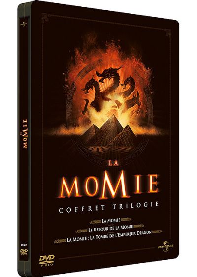 La Momie - Coffret trilogie : La Momie + Le Retour de la momie + La Momie - La tombe de l'Empereur Dragon (Pack Collector boîtier SteelBook) - DVD