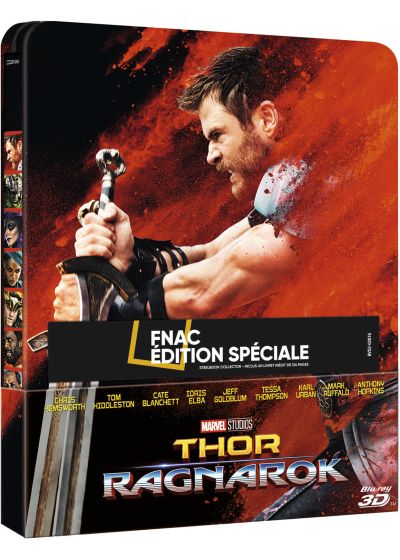 Thor : Ragnarok (Édition Limitée exclusive FNAC - Boîtier SteelBook Blu-ray 3D + Blu-ray + Livret) - Blu-ray 3D