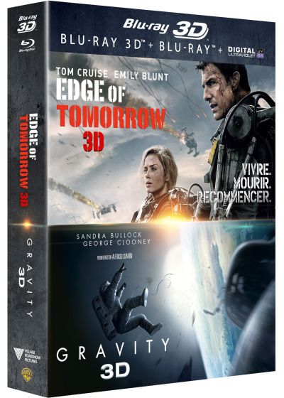 Edge of Tomorrow 3D + Gravity 3D (Combo Blu-ray 3D + Blu-ray + Copie digitale) - Blu-ray 3D