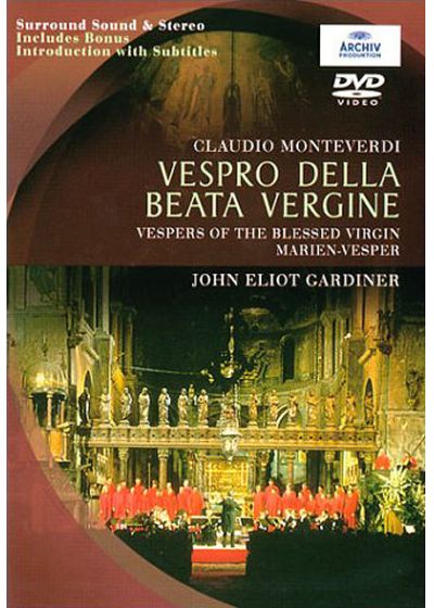 Claudio Monteverdi - Les vêpres de la vierge - DVD