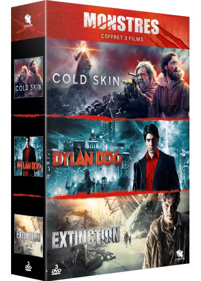 Monstres - Coffret 3 films : Cold Skin + Dylan Dog + Extinction (Pack) - DVD