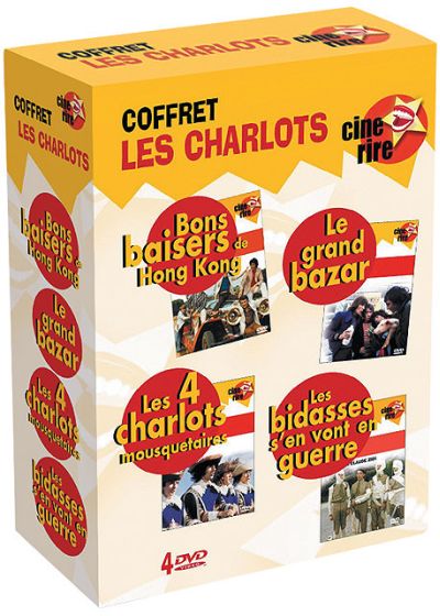 Les Charlots - Coffret Ciné Rire : Bons baisers de Hong-Kong + Le grand bazar + Les quatre Charlots mousquetaires + Les bidasses s'en vont en guerre