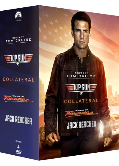 Coffret Tom Cruise : Jack Reacher + Collateral + Top Gun + Jours de tonnerre (Pack) - DVD