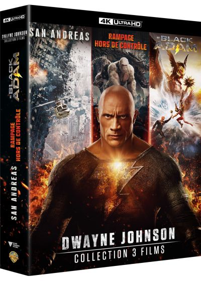 Dwayne Johnson - Collection 3 films : San Andreas + Rampage - Hors de contrôle + Black Adam (4K Ultra HD + Blu-ray) - 4K UHD