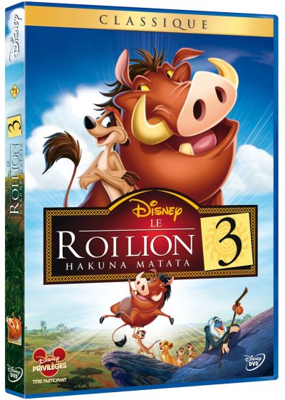 Le Roi Lion 3, Hakuna Matata - DVD