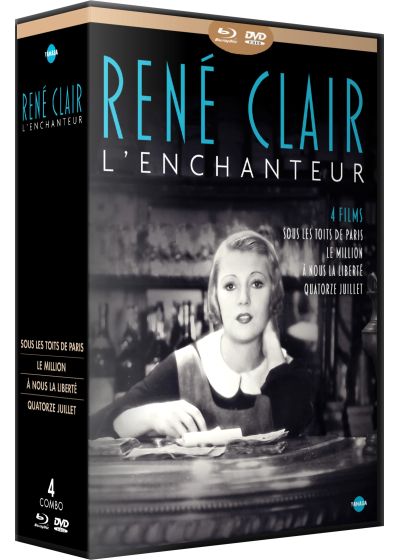 René Clair l'enchanteur - Coffret 4 films : Sous les toits de Paris + Le Million + À nous la liberté + Quatorze Juillet (Combo Blu-ray + DVD) - Blu-ray
