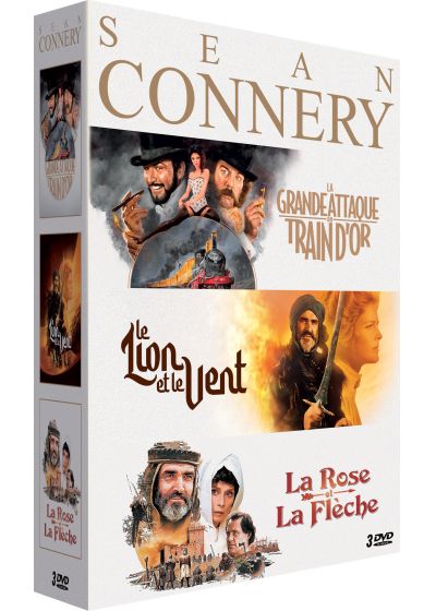 Sean Connery : La Grande Attaque du train d'or + Le Lion et le vent + La Rose et la flèche (Pack) - DVD