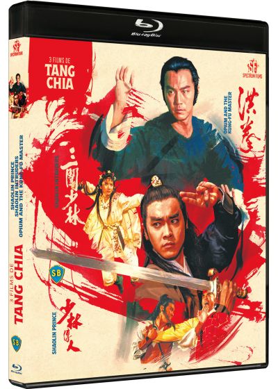 3 films de Tang Chia : Shaolin Prince + Shaolin Intruders + Opium and the Kung-fu Master - Blu-ray