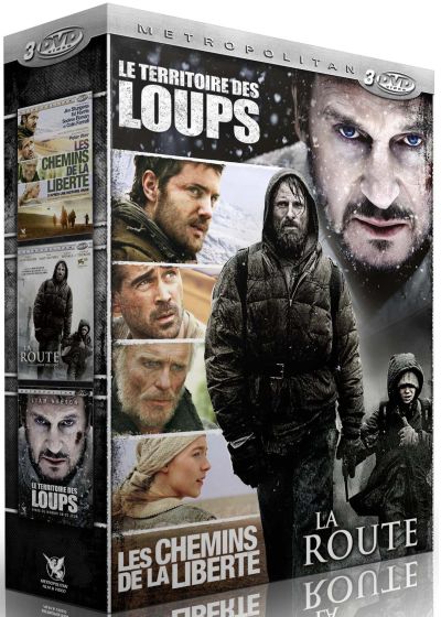 Survie - Coffret 3 films : Le territoire des loups + La route + Les chemins de la liberté (Pack) - DVD