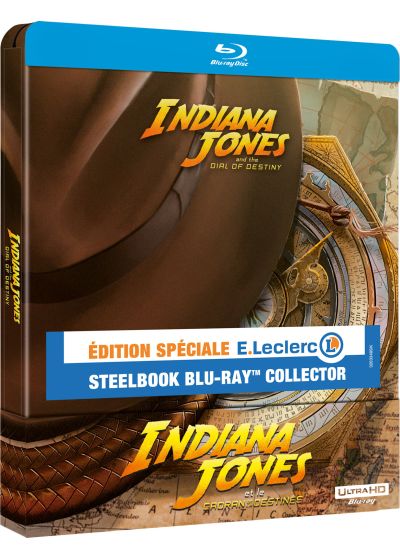 DVDFr - Indiana Jones et le Cadran de la destinée (Édition spéciale  E.Leclerc - SteelBook Blu-ray Collector) - Blu-ray