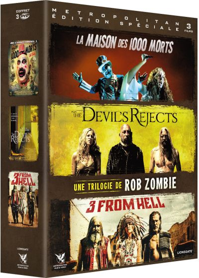 Une trilogie de Rob Zombie : La Maison des 1000 morts + The Devil's Rejects + 3 From Hell (Édition Spéciale) - DVD