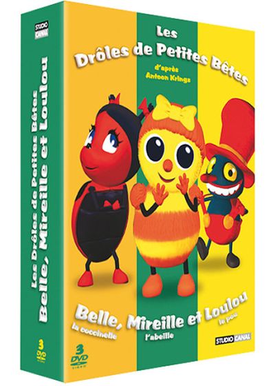 Les Drôles de petites bêtes - Coffret - Belle la coccinelle + Mireille l'abeille + Loulou le pou (Pack) - DVD