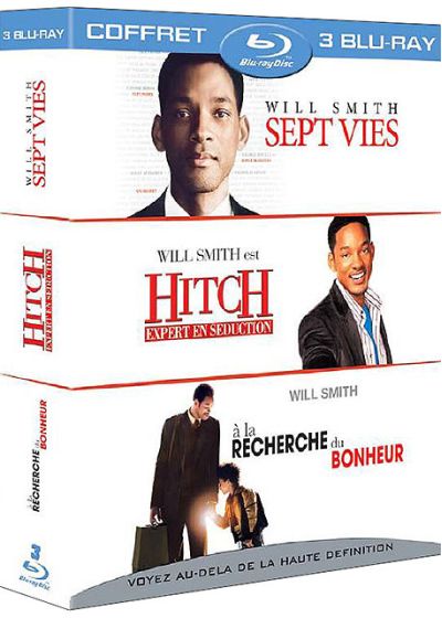 Sept vies + Hitch, expert en séduction + À la recherche du bonheur (Pack) - Blu-ray