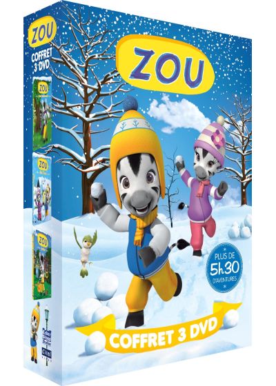 Zou : Vol. 6 : Zou fête l'hiver ! + Vol. 7 : Zou joue à cache-cache ! + Vol. 9 : Zou jardine ! (Pack) - DVD