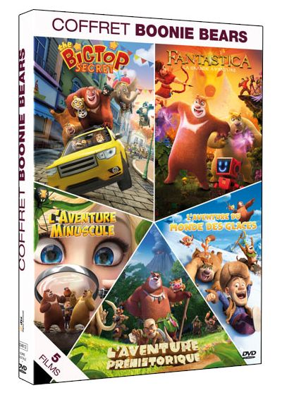 Boonie Bears - Coffret : L'Aventure préhistorique + L'Aventure minuscule + L'Aventure du monde des glaces + Fantastica : la grande aventure + Bigtop Secret (Pack) - DVD