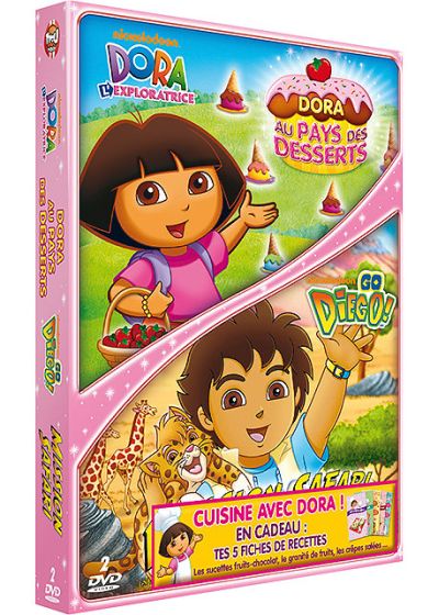 Dora l'exploratrice - La fête des desserts + Go Diego! - Vol. 3 : Mission safari ! (Pack) - DVD