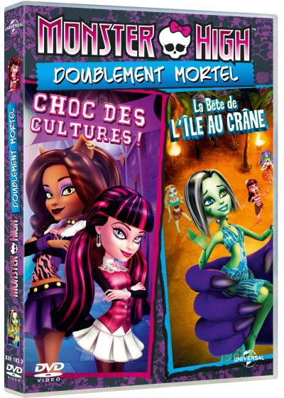 Monster High - Doublement mortel : Choc des cultures ! + La Bête de l'Île au Crâne (DVD + Copie digitale) - DVD
