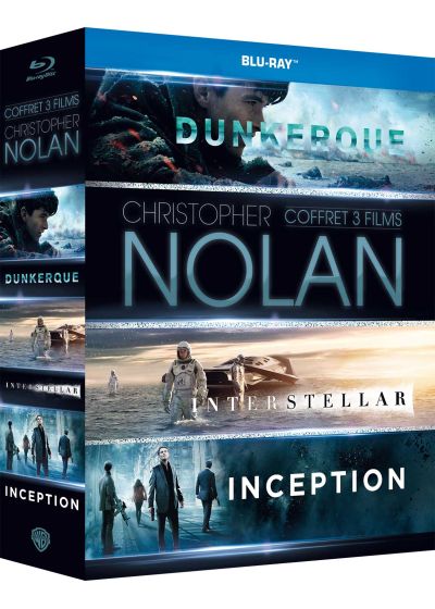 Christopher Nolan - Coffret 3 films : Inception + Interstellar + Dunkerque (Blu-ray + Digital HD) - Blu-ray
