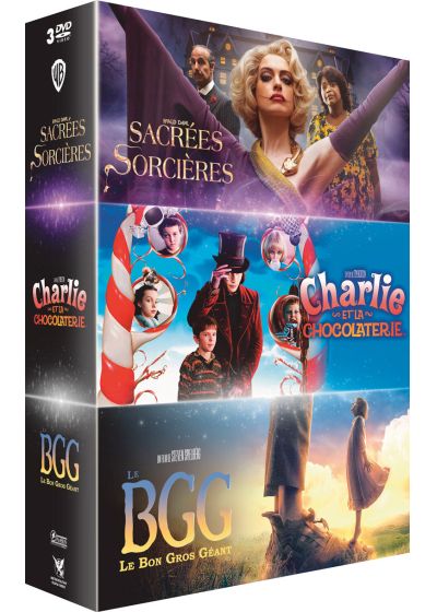 Sacrées sorcières + Charlie et la chocolaterie + Le Bon Gros Géant (Pack) - DVD