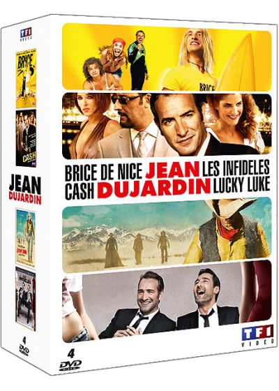 Jean Dujardin - Coffret - Les infidèles + Cash + Lucky Luke + Brice de Nice (Pack) - DVD