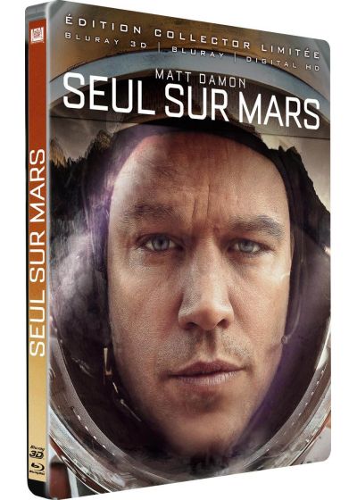 Seul sur Mars (Combo Blu-ray 3D + Blu-ray + Digital HD - Édition Collector Limitée boîtier SteelBook) - Blu-ray 3D