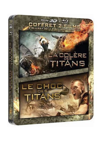 Le Choc des Titans + La colère des Titans (Combo Blu-ray 3D + Blu-ray + Copie digitale - Édition boîtier SteelBook) - Blu-ray 3D