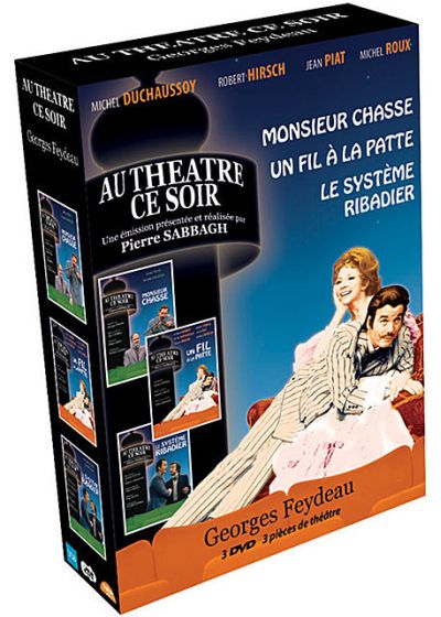 Georges Feydeau - 3 pièces de théâtre : Monsieur Chasse + Un fil à la patte + Le système Ribadier (Pack) - DVD
