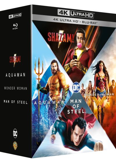 Origin Stories - Man of Steel + Wonder Woman + Aquaman + Shazam! (4K Ultra HD + Blu-ray) - 4K UHD