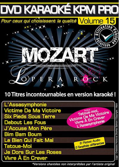 DVD Karaoké KPM Pro - Vol. 15 : Mozart l'Opéra Rock - DVD