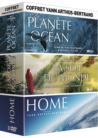 Coffret Yann Arthus-Bertrand - Planète Océan + La soif du monde + Home (Pack) - DVD