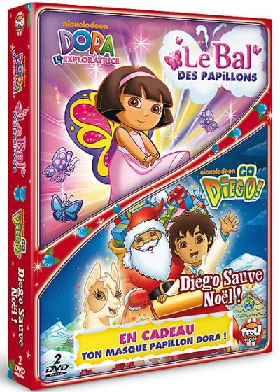 Dora l'exploratrice - Le bal des papillons + Go Diego! - Diego sauve Noël ! (Pack) - DVD