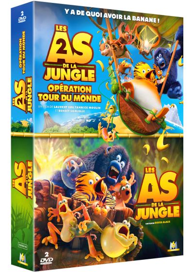 Les As de la jungle + Les As de la jungle 2 : Opération tour du Monde - DVD