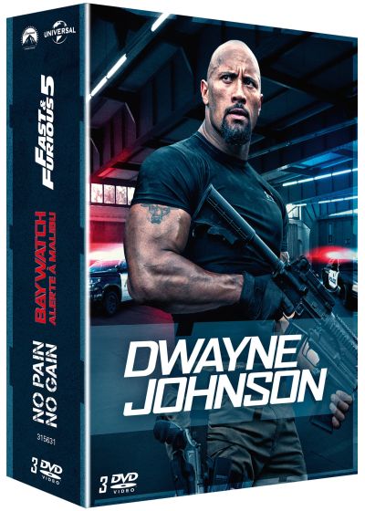 Dwayne Johnson - Coffret : Fast & Furious 5 + Baywatch - Alerte à Malibu + No Pain No Gain (Pack) - DVD