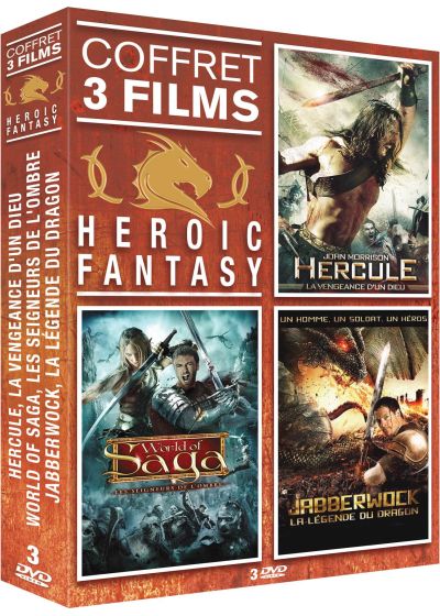 Hercule, la vengeance d'un dieu + World of Saga, les seigneurs de l'ombre + Jabberwock, la légende du dragon (Pack) - DVD