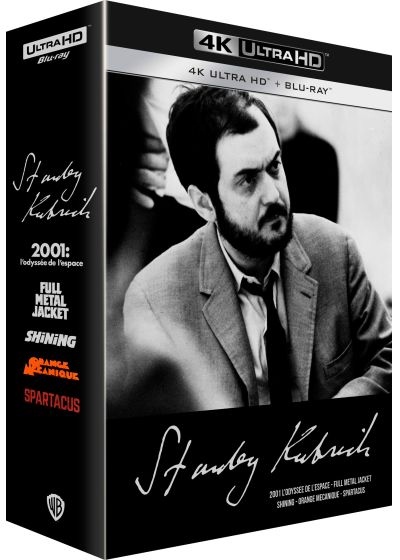 Coffret Stanley Kubrick : 2001, l'odyssée de l'espace + Full Metal Jacket + Shining + Orange mécanique + Spartacus (4K Ultra HD + Blu-ray) - 4K UHD