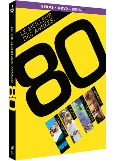 Le Meilleur des années 80 - Coffret : Stand By Me + Gandhi + SOS Fantômes + Labyrinthe (DVD + Copie digitale) - DVD