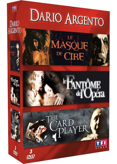 Dario Argento : Le Masque de cire + Le Fantôme de l'Opéra + The Card Player (Pack) - DVD