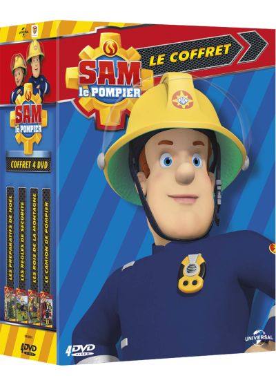 Sam le Pompier - Coffret : Les règles de sécurité + Les rois de la montagne + Les préparatifs de Noël + Le camion de pompier (Pack) - DVD