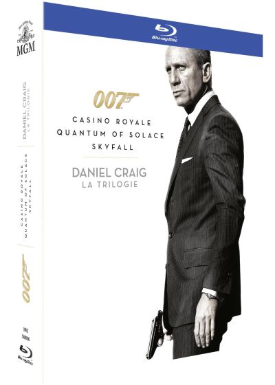 James Bond 007 - Daniel Craig : La Trilogie : Casino Royale + Quantum of Solace + Skyfall (Pack) - Blu-ray