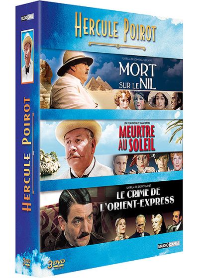 Hercule Poirot - Coffret - Le crime de l'Orient Express + Mort sur le Nil + Meurtre au soleil - DVD